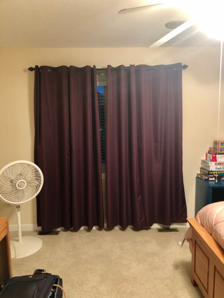 Hanging curtains