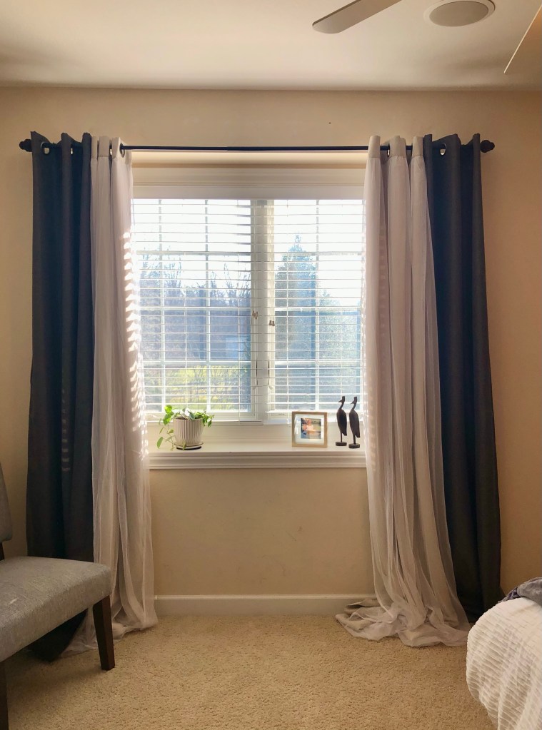 Floor length curtains